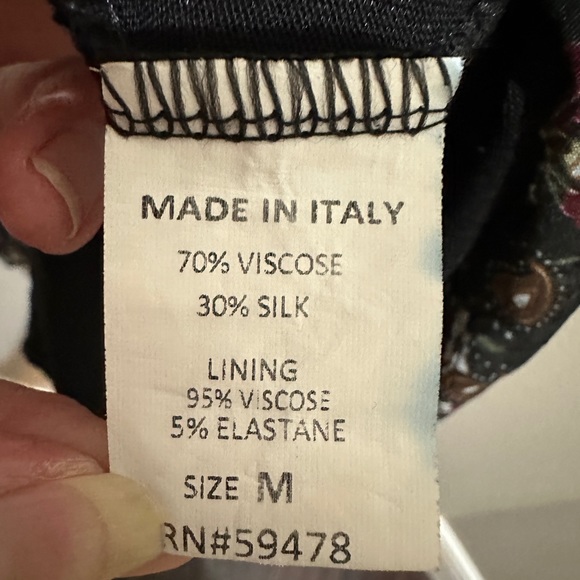 Laura Giodotti Black Paisley Dress - Picture 6 of 6